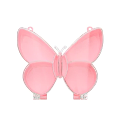Caja Plástica Mariposa Rosa 5 Divisiones