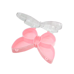 Caja Plástica Mariposa Rosa 5 Divisiones
