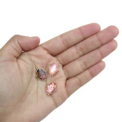 Dijes Mano Hamsa con Borde Dorado 18k en internet