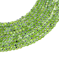 Tira ojos turcos planos de vidrio 4 mm - tienda online