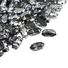 Imagen de Gemas Engarzada Traslucida Semilla 4x8 mm