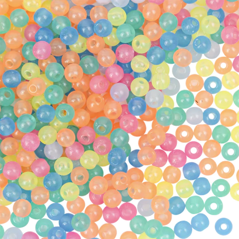 Perla Plástica Opalina 6mm - comprar online