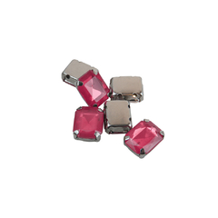 Gemas Engarzada Opalina Rectangular 08x10 mm