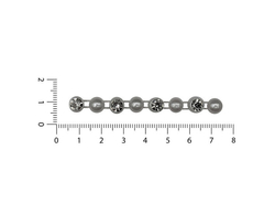 Pasamaneria Plastica Perlada Blanca Con Strass - comprar online