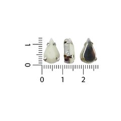 Gemas Engarzada Opaca Gota 08x13 mm - tienda online