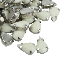 Imagen de Gemas Engarzada Opaca Gota 08x13 mm