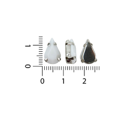 Gemas Engarzada Opaca Gota 08x13 mm - comprar online