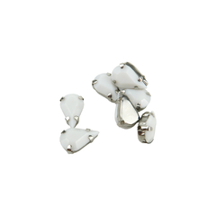 Gemas Engarzada Opaca Gota 08x13 mm