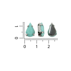 Gemas Engarzada Opaca Gota 08x13 mm - tienda online