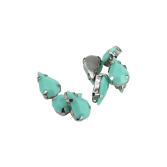 Gemas Engarzada Opaca Gota 08x13 mm - ALMACEN DE ARMADO