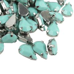 Imagen de Gemas Engarzada Opaca Gota 08x13 mm