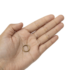 Argolla Sin Fin Lisa 15 mm Bronce en internet