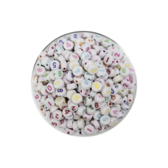 Plastico Plano Blanco Numeros Multicolor - ALMACEN DE ARMADO
