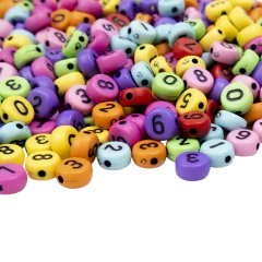 Plastico Plano Multicolor Oscuro Numeros Negros - comprar online