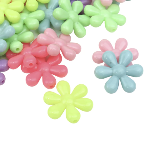 Plastico Pastel Flor Plana Mediana Pase Chico - comprar online