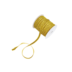 Rollo Cinta de Terciopelo con Lurex 1 cm x 50 Yardas - comprar online