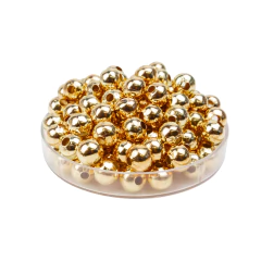 Bolitas de Metal Dorada 8 mm - tienda online