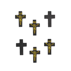 Cruz de Madera Cruz con Cristo Mediana 33 x 21 MM - ALMACEN DE ARMADO