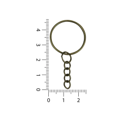 Argolla Sin Fin Lisa Con Cadena 1.2 x 25MM Bronce - comprar online