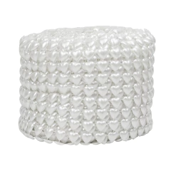 Malla Media Perla Corazon 10 mm - ALMACEN DE ARMADO