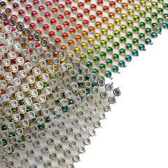 Galon Falso Strass Multicolor con Circulos x 10 Yardas en internet