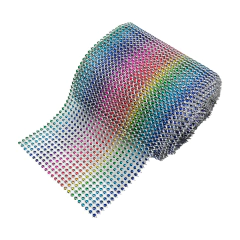 Galon Falso Strass Multicolor con Circulos x 10 Yardas - comprar online