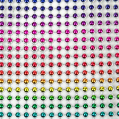 Imagen de Galon Falso Strass Multicolor con Circulos x 10 Yardas