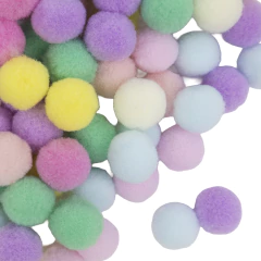 Pompones de Felpa Colores Pasteles 1.5 cm - comprar online