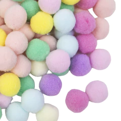 Pompones de Felpa Colores Pasteles 2.0 cm - comprar online
