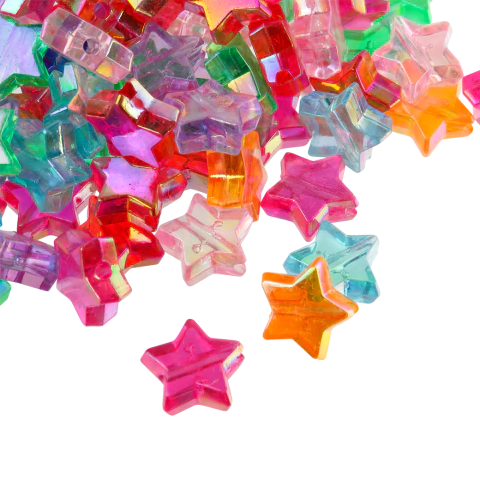 Estrellas de Plastico Tornasoladas - comprar online