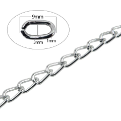 Cadena de Aluminio x Metro 9x3x1.0mm - comprar online