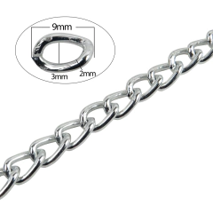 Cadena de Aluminio x Metro 5.8x8.0MM - comprar online