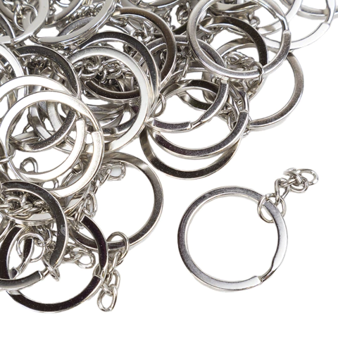 Argolla Plana Reforzada Con Cadena Mediana 2.5 x 28 mm - comprar online