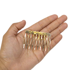 Peineta Metalica 10 Lineas 5.3 x 3.9 cm - tienda online