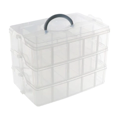 Caja Plástica Grande Adaptable 3 Pisos
