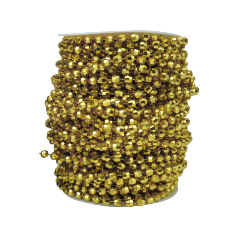 Rollo de Perla Inyectada Facetada 6 mm x 30 mt