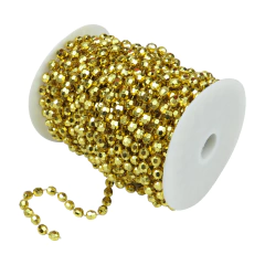 Rollo de Perla Inyectada Facetada 8 mm x 20 mt - comprar online