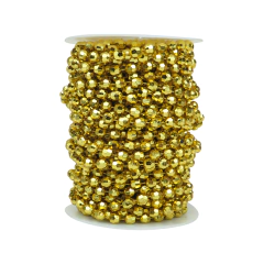 Rollo de Perla Inyectada Facetada 8 mm x 20 mt