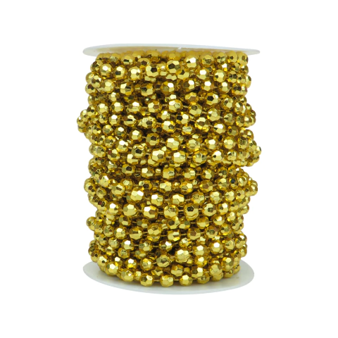 Rollo de Perla Inyectada Facetada 8 mm x 20 mt