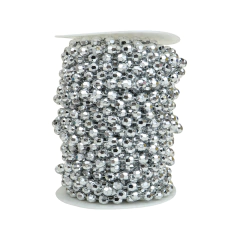 Rollo de Perla Inyectada Facetada 8 mm x 20 mt