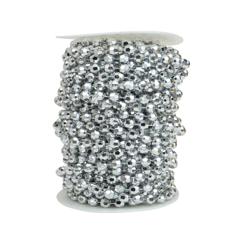 Rollo de Perla Inyectada Facetada 8 mm x 20 mt