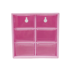 Caja Acrilica Colores Pasteles 6 Cajones - tienda online