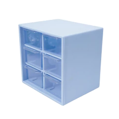 Caja Acrilica Colores Pasteles 6 Cajones en internet