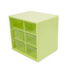 Caja Acrilica Colores Pasteles 6 Cajones - ALMACEN DE ARMADO