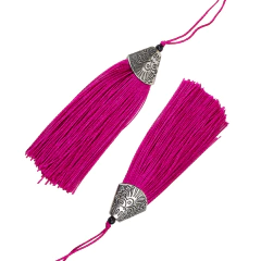 Fleco de Hilo de Seda con Capuchon 8 cm - ALMACEN DE ARMADO