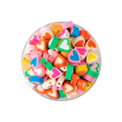 Formas Fimu Corazon Fondo Mix