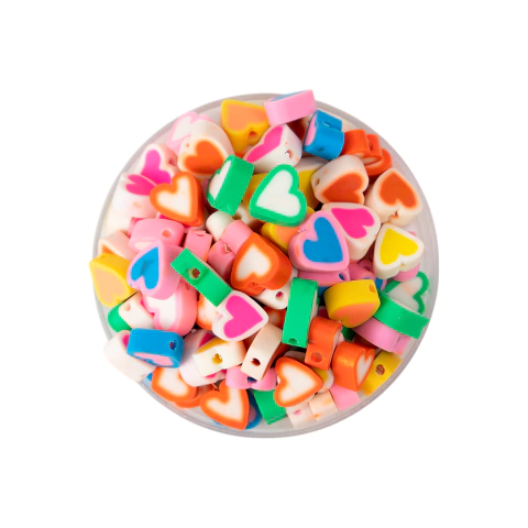 Formas Fimu Corazon Fondo Mix