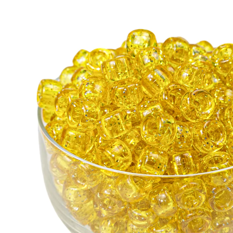 Plastico Pase Ancho Transparente Con Glitter 06 x 09 mm - comprar online