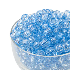 Plastico Pase Ancho Transparente Con Glitter 06 x 09 mm - comprar online