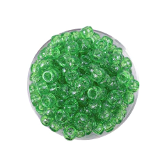 Plastico Pase Ancho Transparente Con Glitter 06 x 09 mm